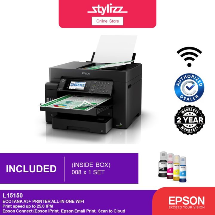 Epson Ecotank L15150 A3 Wi Fi Duplex All In One Ink Tank Printer Print Scan Copy Fax Adf 7745