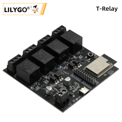LILYGO®TTGO T-Relay ESP32โมดูลไร้สาย DC 5V 4กลุ่มคณะกรรมการพัฒนารีเลย์4MB แฟลช WiFi บลูทูธระยะไกลสวิทช์ควบคุม