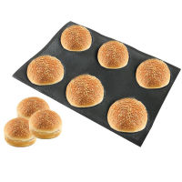 Meibum Glass Fiber Silicone Hamburger Moulds Bread Baguette Eclair Baking Mold Long Loaf Cookie Bun Form Non Stick Bake Tray