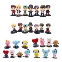 【LUCHY】7 ชิ้น/เซ็ตใหม่แฟนของขวัญ Kpop PVC รุ่น MINI BTS ตัวเลข Bangtan Boys BTS21