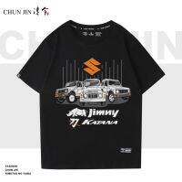 2023High quality new style original Suzuki Jimny off-road modified JIMNY equipment short-sleeved T-shirt mens and womens cotton half-sleeve top shirt T-shirt