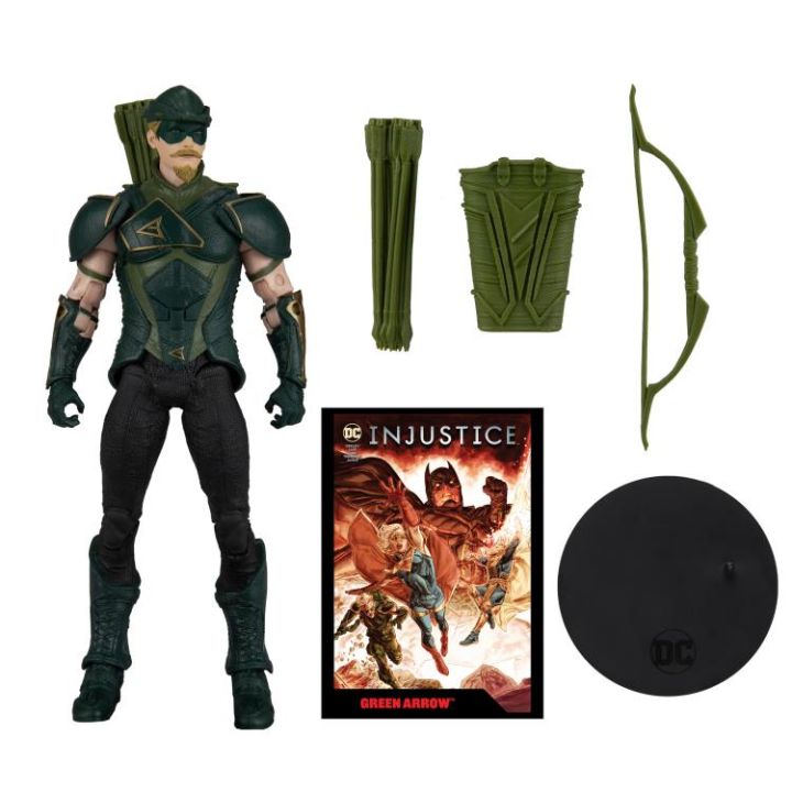 Mô hình McFarlaneDC Multiverse 7inchInjustice 2  Green Arrow With  Exclusive Comic Book  Lazadavn