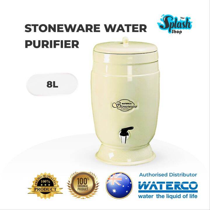 𝐒𝐏𝐋𝐀𝐒𝐇 WATERCO Stoneware 8L Gravity Purifier Drinking Water Filter