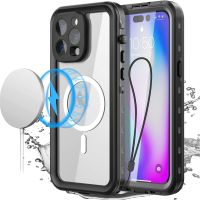 for iPhone 14 Pro Max Case Waterproof Magnetic Clear Full Sealed Shockproof Underwater Cover for iPhone 14 Pro Plus Coque