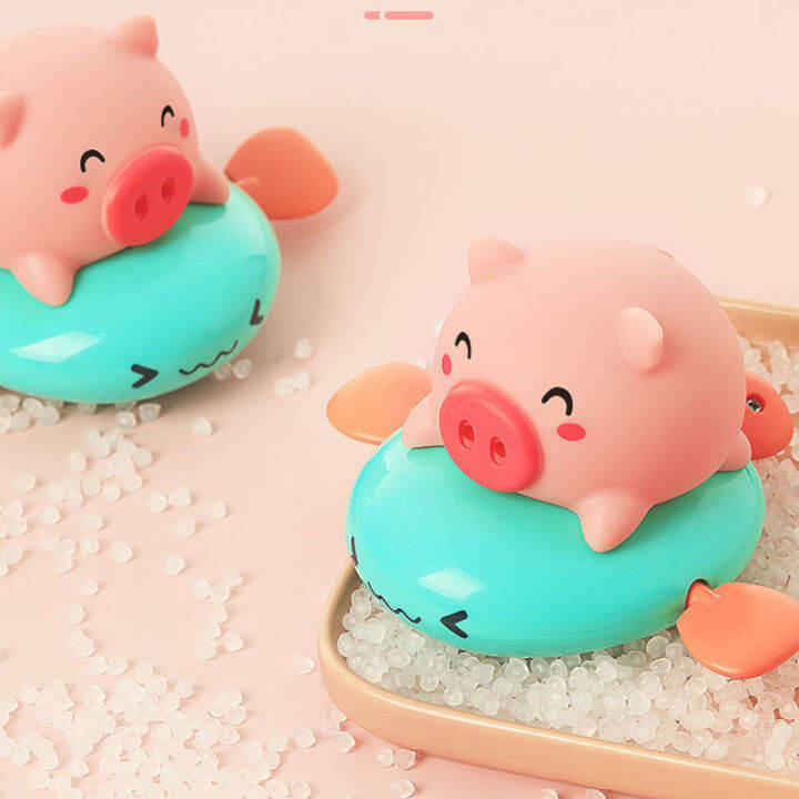 1pcs-cute-cartoon-animal-pull-the-bath-toy-pig-classic-baby-water-toy-infant-swim-turtle-wound-up-chain-clockwork-kids-beach-toy