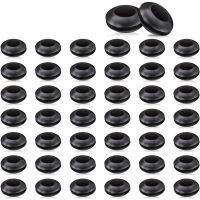 50 Pack Airlock Grommet, Fermenter Cover Ring for Mason Jars, Straws, Airlock, Beer, Wine, Plastic Barrel Cooker Cover, 1.59 cm OD and 0.95 cm ID