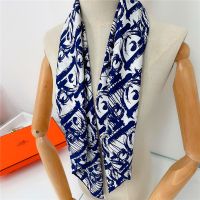 LISA Hand Make Fashion Scarf Silk Scarf Printed Scarf Shawl 90x90 cm Square Scarf