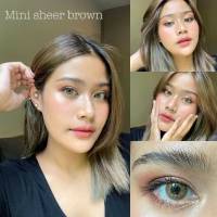 คอนแทคเลนส์ Kitty kawaii รุ่น Mini Sheer Brown (สีน้ำตาล)