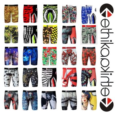 Ethika Mens Sports Fashion Underwear Boxers Lengthened Plus Size Ethika Fitness Running Basketball Training Shorts