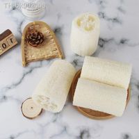 ┋♗ 4pcs Natural Loofah Luffa Sponge Organic Loofah Cleaning Brush Kitchen Dish Washing Pads Bath Body Shower Multifunction Scrubber