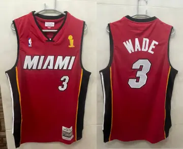 Mitchell & Ness Dwayne Wade Miami Heat Black Gold Swing Jersey Black/G