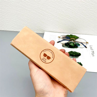 Portable Glasses Pouch Box Eyewear Accessories Handmade Women For Sunglasses Case PU Leather Fashion Cover