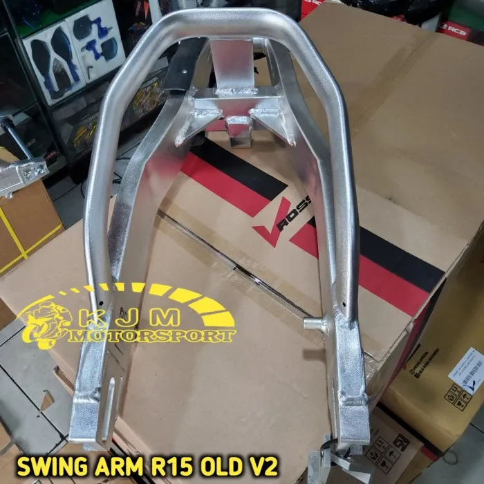 Swing arm R15 V2 V1 Vrossi tipe Moge Arm Rossi R15 Old v2 SILVER