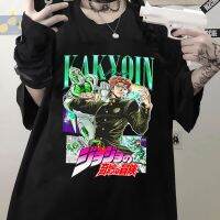 ราคาถูกเสื้อยืดแขนสั้น พิมพ์ลายอนิเมะ Jojo Bizarre Adventure Kakyoin Noriaki แฟชั่นฤดูร้อน สไตล์ฮาราจูกุS-5XL