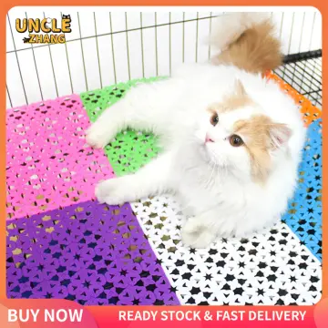 TPE Splice Mesh Anti-slip Toilet Ground Mat Bathroom Carpet Rabbit Foot Mat  Pet Cage Floor