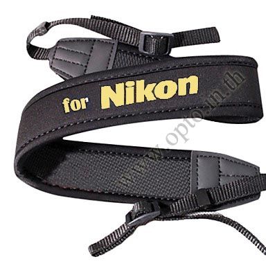 Nikon Black Neck Starp Neoprene for DSLR สายคล้องคอกล้อง