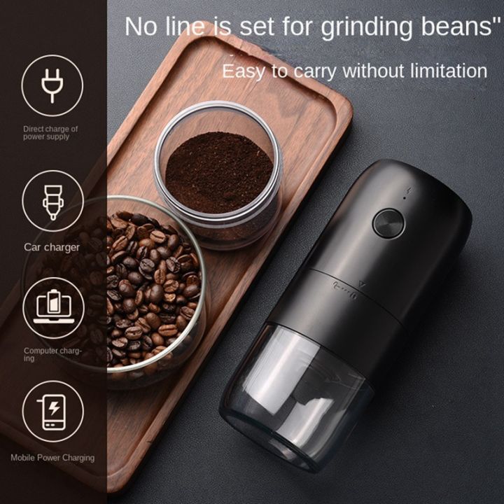 electric-grinder-coffee-grinder-usb-rechargeable-coffee-bean-grinder-profession-adjustable-grinding-black