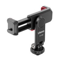 ◕◘ VIJIM Ulanzi ST-06S Portable Phone Holder Mount Clamp Clip With Cold Shoe 1/4Tripod Mount Stand Mic Fill Light for TikTok Vlog