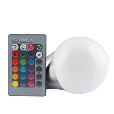 【☑Fast Delivery☑】 yanjina85828158 โคมไฟหลอดไฟ Led Rgb 5W E27 Ac 110V 220V Rgb 12V ด้วยรีโมท Ir ไฟโคมไฟ Led ตัวควบคุมการหรี่ไฟ Smar Home ไฟกลางคืนมีสีสัน