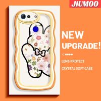 JIUMOO เคส V20เคสสำหรับ Honor โปรดีไซน์ใหม่การ์ตูนรูปกระต่ายดอกไม้กันกระแทกแบบใสนิ่มเคสมือถือเก๋ไก๋เคสป้องกันซิลิกาเจล