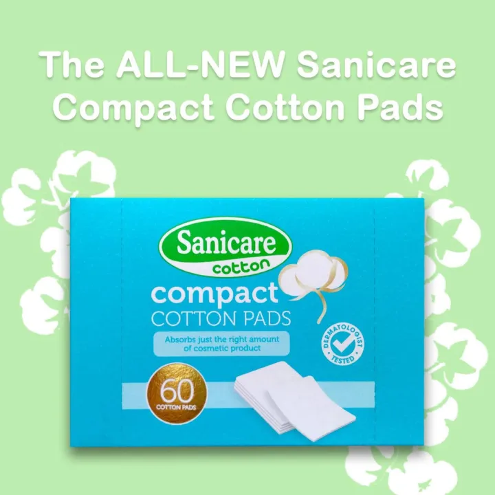 Sanicare Compact Cotton Pads 60 Pads Lazada PH