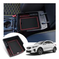 RUIYA Car Armrest Storage Box For XCeed SUV 2020+ Central Control Armrest Box Auto Interior Accessories Red Black