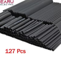 127pcs Heat Shrink Tube Sleeving Tubing Assortment Kit Electrical Connection Electrical Wire Wrap Cable Waterproof Shrinkage 2:1 Electrical Circuitry