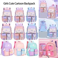 New Large Schoolbag Cute Student School Backpack Cartoon Bunny Bagpack Primary School Book Bags for Teenage Girls Kids Children