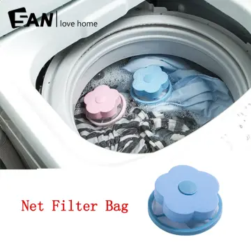  4 Pieces Reusable Washing Machine Lint Catcher Household Washing  Machine Lint Mesh Bag Hair Filter Net Pouch Washer Hair Catcher(Blue, Pink)  : Health & Household