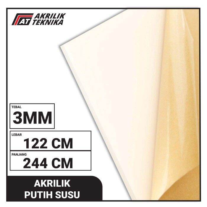 Akrilik 122 X 244 Putih Susu 3mm Lembaran Acrylic Berkualitas Lazada