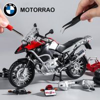 Maisto 1/12รถ BMW ประกอบ,R1200GS ของเล่นโมเดลรถจักรยานยนต์รถของเล่น Shork-Absorber ทางวิบาก Autocycle