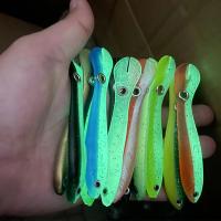 【hot】◘ 4/8pcs 10cm 6g Loach Fishing Lures Sinking LuminousSoft Baits Bait Artificial Crankbaits Tackle