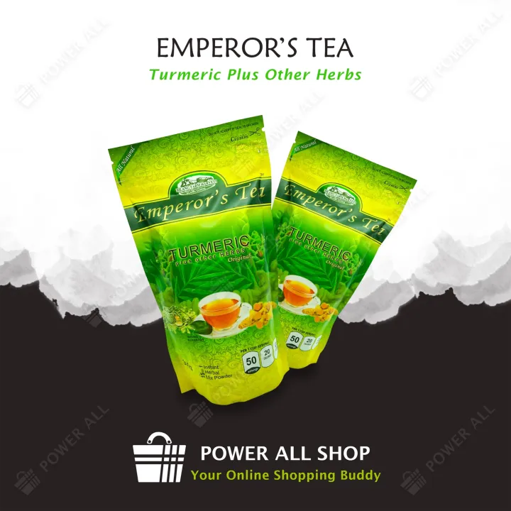EMPEROR'S TEA / Turmeric Mix Powder Herbal Tea / Turmeric Powder Tea / Emperor Turmeric Tea / 15