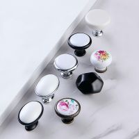 10Pcs/Sets Furniture Hardware Cabinet Pulls Ceramic Handle Drawer Wardrobe Shoe Cabinet Ceramic Handle Knob Cabinet Pulls