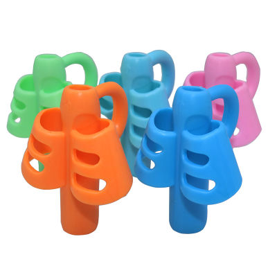 100 Pcs Three-Finger Silicone Pen Holder Children Writing Correction School Student Supplies Writing Auxiliary Clip 100 Pcs