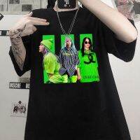 เสื้อยืดแขนสั้นพิมพ์ลาย Billie eilish โฮมเมดสำหรับเล่นกีฬาแบบหลวมและสวมใส่สบายระดับไฮเอนด์ในปี 2021