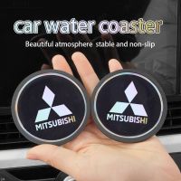 Car Laser Silicone Colorful Reflective Water Coaster for Mitsubishi Xpander Delica Pajero Sport L200 Fuso Eclipse Cross Attrage Mirage Accessories