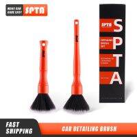 【CC】 SPTA 2PCS Detailing Super Soft Interior Synthetic Bristle Car Dash Brushes Set