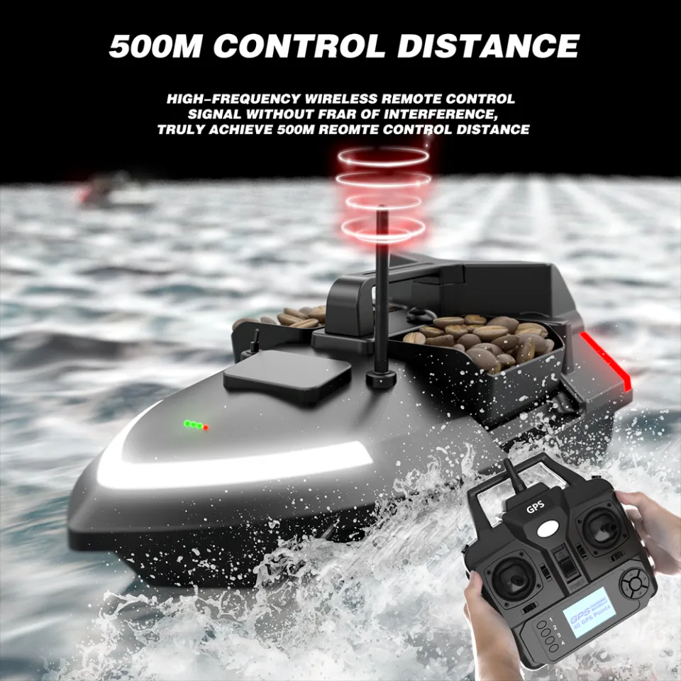 Kmoist Fishing Bait Boat 500 meters GPS nest boat smart 40 points