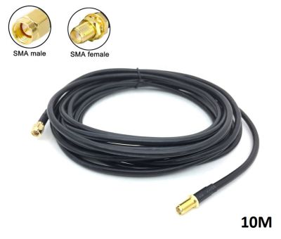 RG58 Low Loss Coaxial Cable RP-SMA Male to RP-SMA Female Connector RF Adapter Cable 50ohm 10M