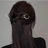 【CW】Vintage Crescent Moon Hair Sticks for Women Simple Chinese U-Shape Hairpins Disk Hairsticks Headdress Fashion Hair Accessories