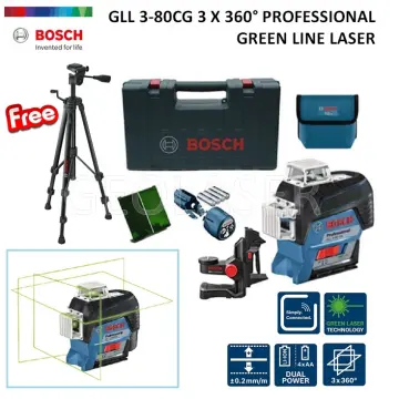 Laser lignes GLL 3-80 Professional + trépied BT 150 Bosch