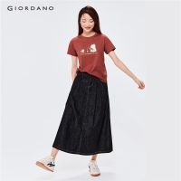 COD GIORDANO เสื้อยืดแขนสั้นผู้หญิง Womens printed tee 05392221