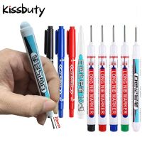 5-9Pcs/Set Long Head Markers Pens Bathroom Woodworking Red/Black/White Oily Marker Pen Decoration Multi-purpose Deep Hole Pen
