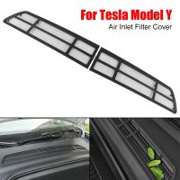 ☇ Car Air Flow Vent Cover Car Modification Accessories For Tesla Model Y Air Inlet Protective Cover Insect proof Net