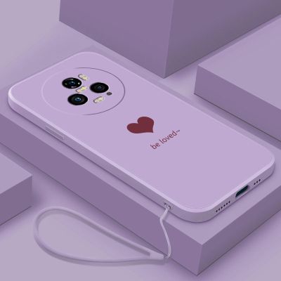 Honor Magic 5 Pro 5G เคสโทรศัพท์ยางรูปหัวใจน่ารักมีสไตล์ Magic5,เคสซิลิคอนเหลวปลอกกันกระแทก