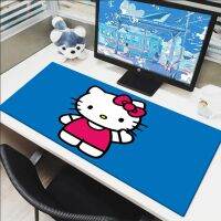 แผ่นรองเมาส์เกมมิ่งขนาดใหญ่ Hellos Cat Kitty Rubber Pads แผ่นรองเมาส์ แผ่นรองเมาส์เกมการ์ตูนอะนิเมะ