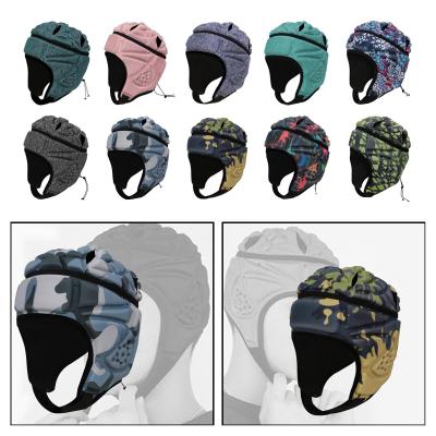 Padded Hockey Headguard [hot]Rugby Helmet Baseball Headgear EVA Adjustable Skateboard Protective Lacrosse Football Padded Hat Ice