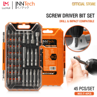 InnTech ดอกไขควงสว่าน ดอกไขควงหัวบล็อก 45 ชิ้น/ชุด Screwdriver Bit Set 45PCS ชุดดอกไขควง ดอกไขควง บล็อก ลูกบล็อก เหล็ก CR-V พร้อมกล่องอย่างดี รุ่น IT-45PCS