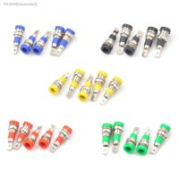 ♀ 5Pcs 4mm Banana Female Jack Chassis Panel Mount Socket Connector for Non-Shrouded Banana Plug